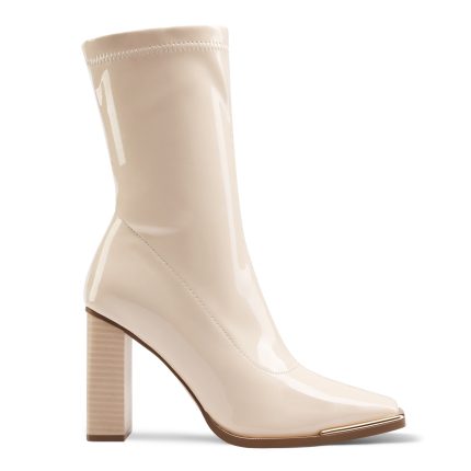 Dream Pairs Women'S Chunky Block Heel Gogo Boots - Square Toe Mid-Calf Booties with Zipper Closure, PU Cover & TPR Sole, Elegant Winter Dress Shoes for Casual & Formal Occasions, Formal Footwear, Sleek Boot Design, Durable Tpr Sole, Party Footwear, Highquality Finish, Office Wear